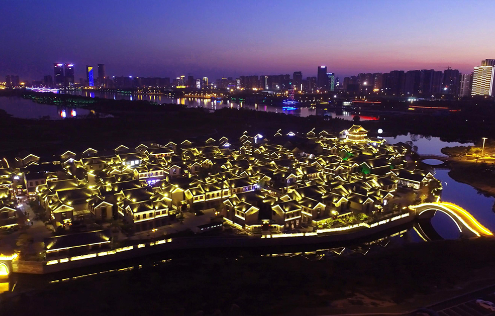 Night scene lighting project of island B in Dongyi town